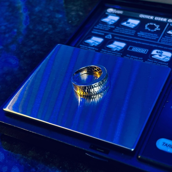 ๐ค๐XMAS SALEโGOLD-REAL 14KโฆWOMANS 14K GOLD PUFF PATTERNED RING๐คโค๏ธ๐๐๐๐ - Picture 11 of 11